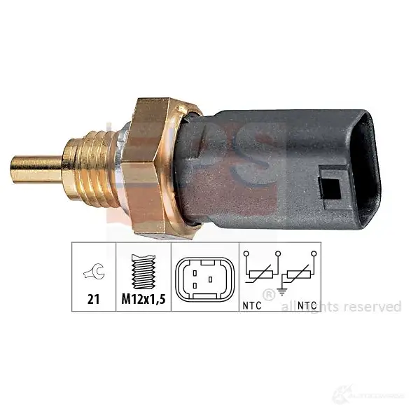 Датчик температуры охлаждающей жидкости EPS FACET 7.3273 1830273 3295890 KW 530 273