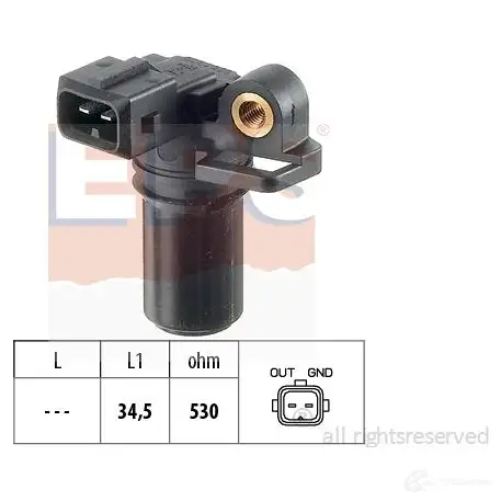 Датчик положения коленвала EPS FACET 9.0323 1953323 3297987 KW 453 323
