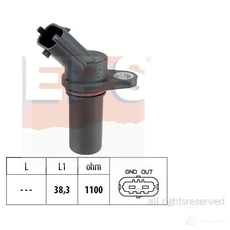 Датчик положения коленвала EPS 1424345812 1953681 Facet 9.0681 Kw 453 681