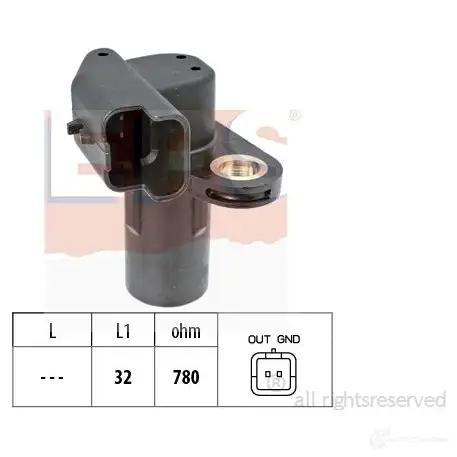 Датчик положения коленвала EPS FACET 9.0553 1953553 KW 453 553 3298192