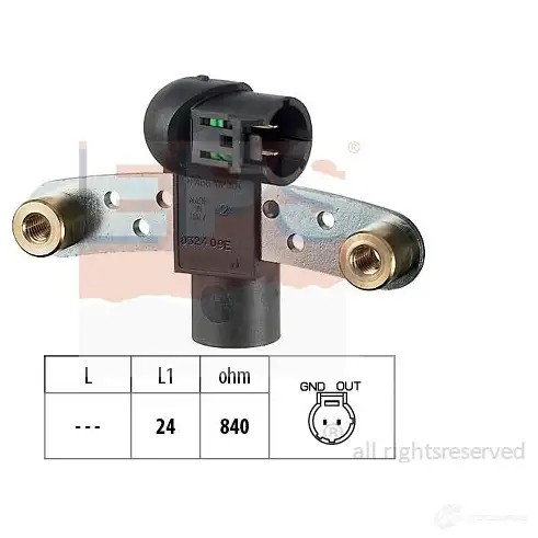 Датчик положения коленвала EPS FACET 9.0324 3297989 KW 453 324 1953324