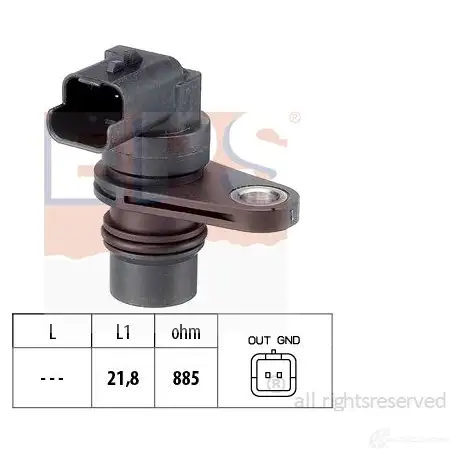Датчик положения коленвала EPS FACET 9.0487 3298135 KW 453 487 1953487