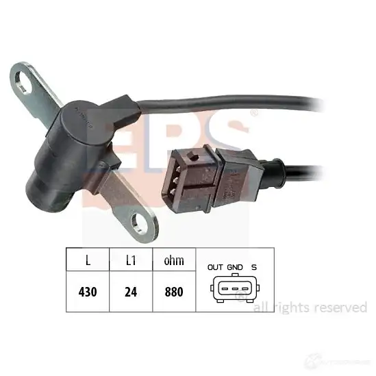 Датчик положения коленвала EPS FACET 9.0198 KW 453 198 3297805 1953198