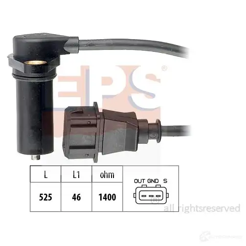 Датчик положения коленвала EPS 3297833 FACET 9.0219 1953219 KW 453 219