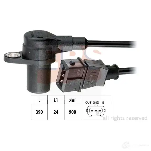 Датчик положения коленвала EPS FACET 9.0046 1953046 3297651 KW 453 046