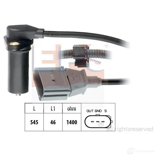 Датчик положения коленвала EPS FACET 9.0295 1953295 3297947 KW 453 295