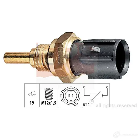 Датчик температуры масла EPS 1830198 FACET 7.3198 3295694 KW 530 198