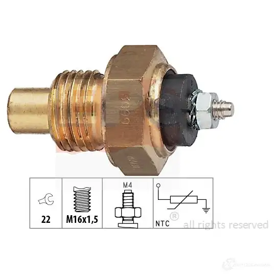 Датчик температуры масла EPS KW 530 099 1830099 3295455 FACET 7.3099