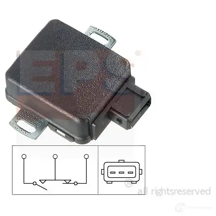 Датчик положения дроссельной заслонки, потенциометр EPS 1995066 KW 495 066 FACET 10.5066 3299136