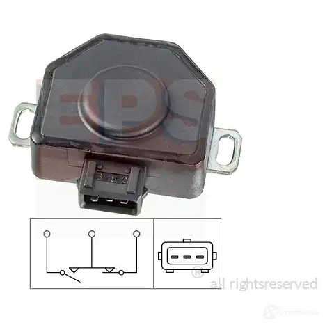 Датчик положения дроссельной заслонки, потенциометр EPS 1995078 3299141 KW 495 078 FACET 10.5078