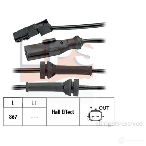 Датчик АБС EPS 3298452 FACET 21.0053 1960053 KW 460 053