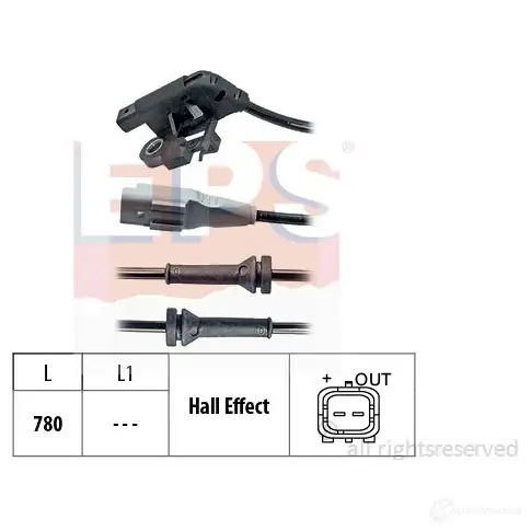 Датчик АБС EPS 1960032 FACET 21.0032 1194425188 KW 460 032