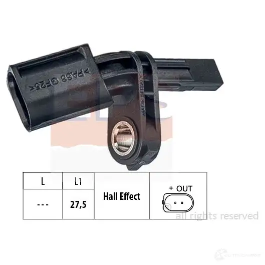 Датчик АБС EPS FACET 21.0006 KW 460 006 3298437 1960006