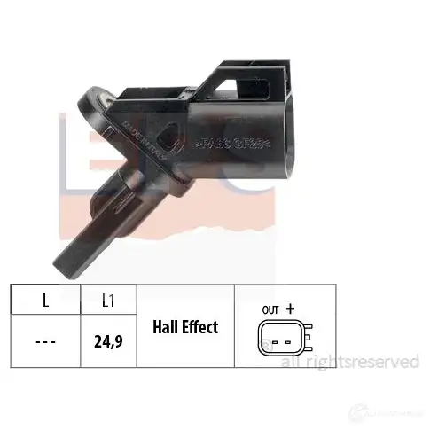 Датчик АБС EPS 1960005 KW 460 005 3298436 FACET 21.0005