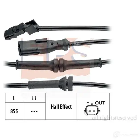 Датчик АБС EPS 1960104 FACET 21.0104 3298461 KW 460 104 изображение 0