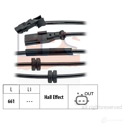 Датчик АБС EPS 1960070 3298458 FACET 21.0070 KW 460 070