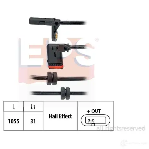 Датчик АБС EPS 1424649798 1960189 Facet 21.0189 Kw 460 189