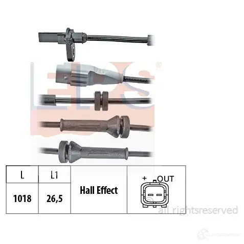 Датчик АБС EPS Kw 460 209 1424649807 Facet 21.0209 1960209 изображение 0