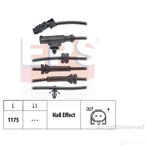 Датчик АБС EPS FACET 21.0071 KW 460 071 3298459 1960071