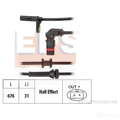 Датчик АБС EPS 1424649797 Kw 460 187 Facet 21.0187 1960187 изображение 0