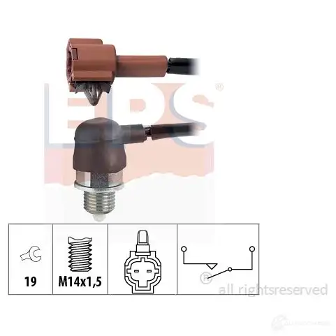 Датчик стоп сигнала, выключатель EPS 3296728 FACET 7.6341 KW 560 341 1860341 изображение 0