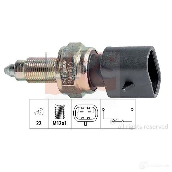 Датчик стоп сигнала, выключатель EPS 3296582 1860066 KW 560 066 FACET 7.6066