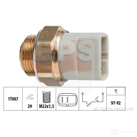 Датчик вентилятора радиатора EPS 3296459 KW 550 279 1850279 FACET 7.5279