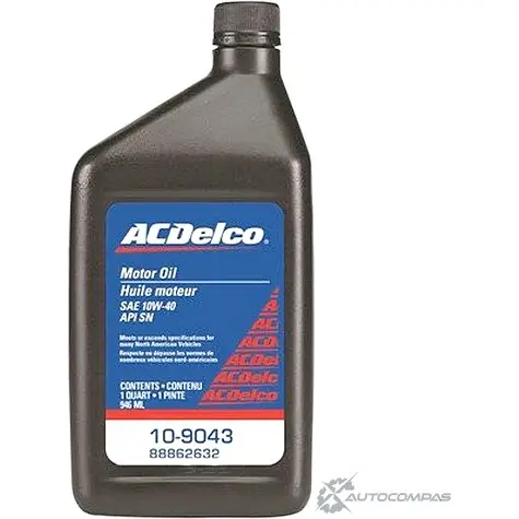 Моторное масло полусинтетическое Motor Oil 10W-40, 1 л AC DELCO 1436949453 U SHBH 109043 изображение 0