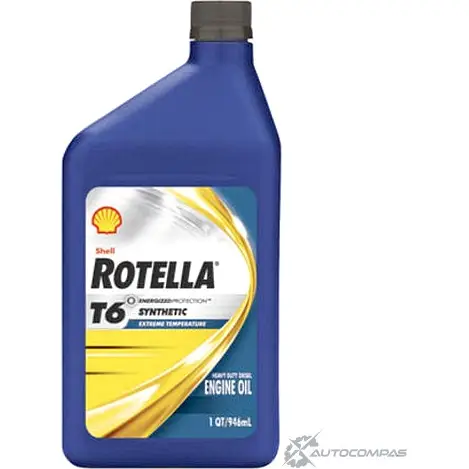 Моторное масло синтетическое Shell Rotella T6 Synthetic 5W-40, 1 л CHRYSLER 1436949510 F C4HUQ9 68001333PA изображение 0