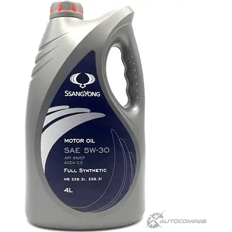 Моторное масло синтетическое Motor Oil 5W-30, 4 л SSANGYONG 1436786596 LLK05W30004 82 703 изображение 0