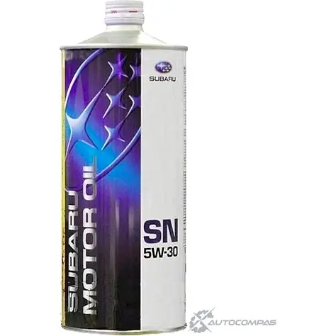 Моторное масло синтетическое Motor Oil 5W-30 SN, 1 л SUBARU 1436786715 FIG621620T1L 0JV X8G4 изображение 0