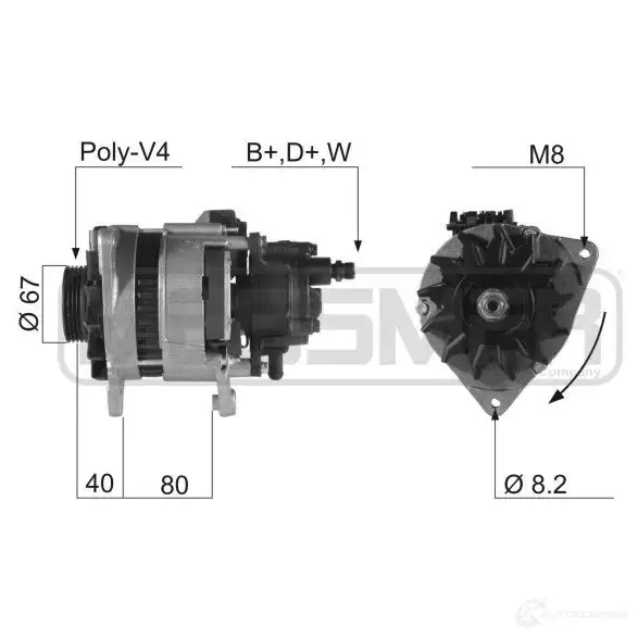 Генератор ERA 1438235801 KX B15V 210210A изображение 0