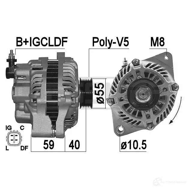 Генератор ERA CR9 OHW7 1438235838 209500A изображение 0