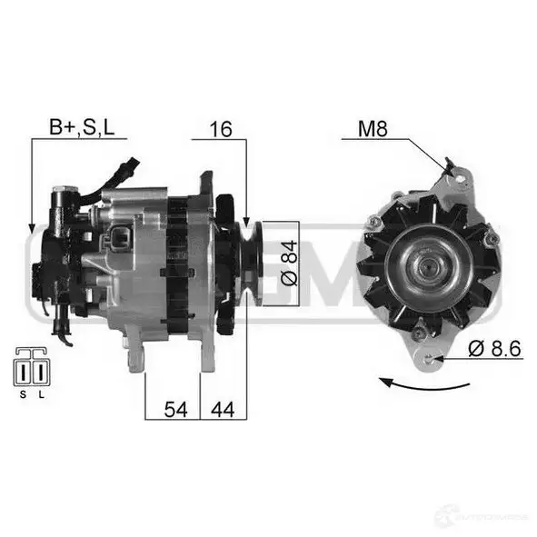 Генератор ERA 1TQ8J GA 210050A 1437426683 изображение 0