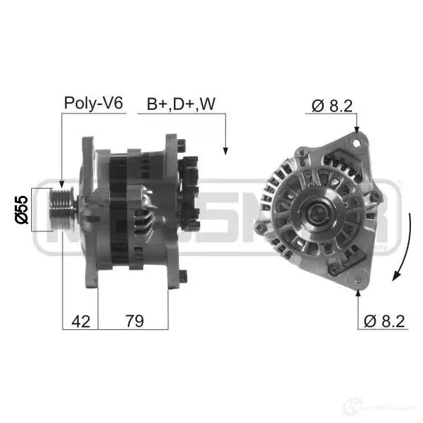 Генератор ERA 1438235916 7 MT5GI6 210253A изображение 0