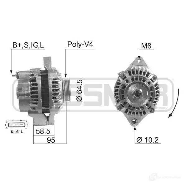 Генератор ERA 1438235924 UTU7 O 210613A изображение 0