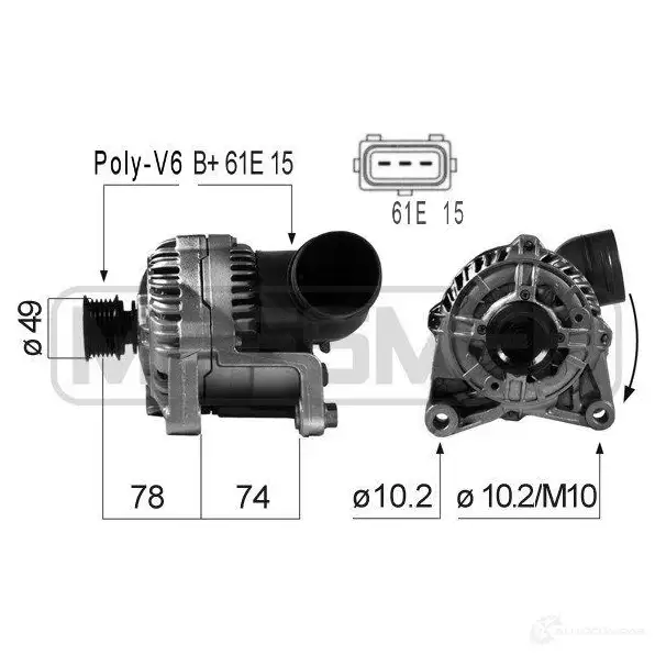 Генератор ERA BLL Q18S 210164A 1438235932 изображение 0