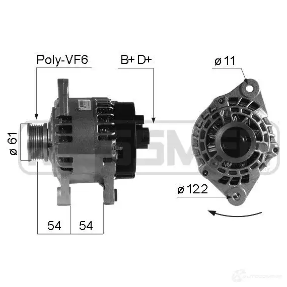 Генератор ERA 210236A X9 QDU6 1438235942 изображение 0