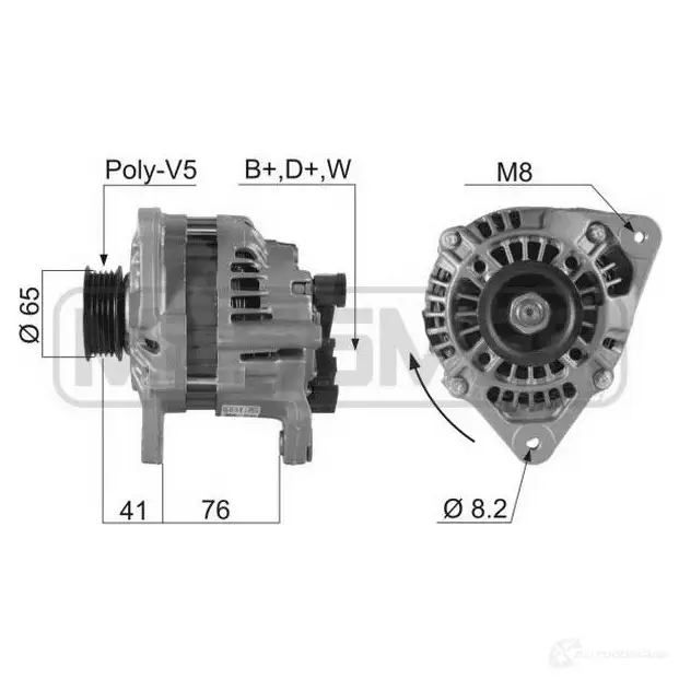 Генератор ERA 1438235948 PDPFW 5D 210026R