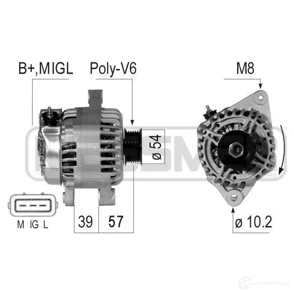 Генератор ERA 1438235950 OV TGK 210727A изображение 0