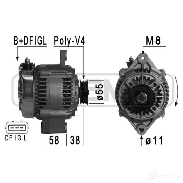 Генератор ERA 1438235957 6 FFFHE8 210869A изображение 0