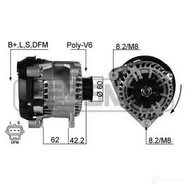 Генератор ERA 1438235986 210365A ULS RV