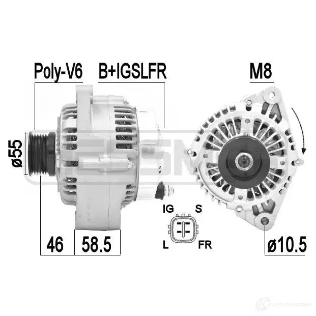 Генератор ERA CQ JF8 1438236004 209411A изображение 0