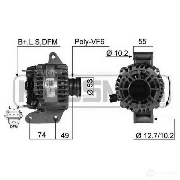Генератор ERA 70VKO M 1438236011 210362A