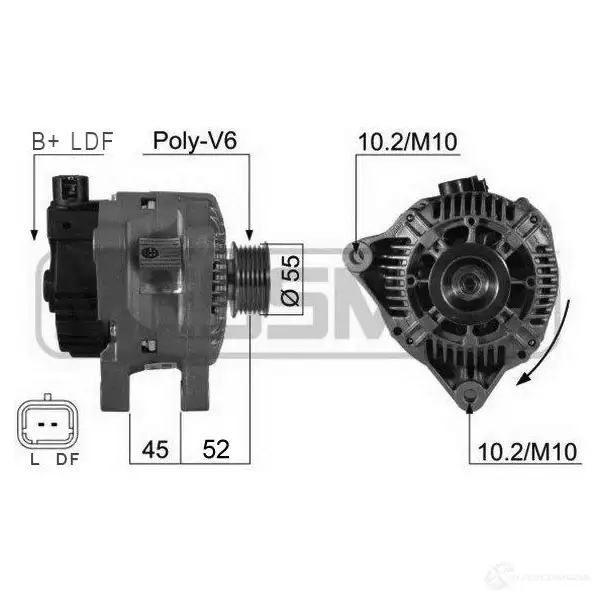 Генератор ERA 210207A 1438236109 DS08 LTX изображение 0