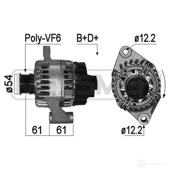 Генератор ERA 1438236121 3K U76 209323A изображение 0