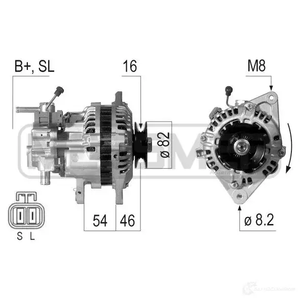 Генератор ERA 210461A WB RU1CB 1438236190