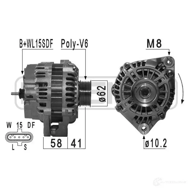 Генератор ERA 210919 WYGTZW 7 1942924