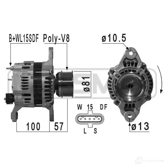 Генератор ERA 210913A 07YBS QM 1438236244 изображение 0