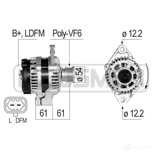Генератор ERA 210826A 1438236249 K9V QRG